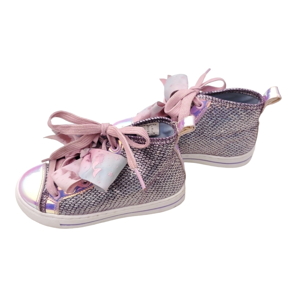 Nickelodeon Jojo Siwa Mermaid Scales High-Top Sneaker Girls Size 11